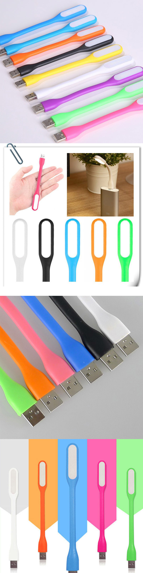 Xiaomi LED Light LED Torch USB Light Bulb USB Powered LED Light Strip USB Rechargeable LED Book Light