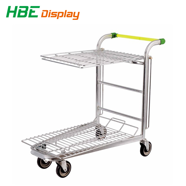 Heavy Duty Warehouse Steel Cargo Trolley