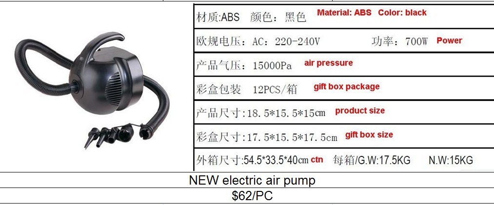 220V, AC Electric Air Pump