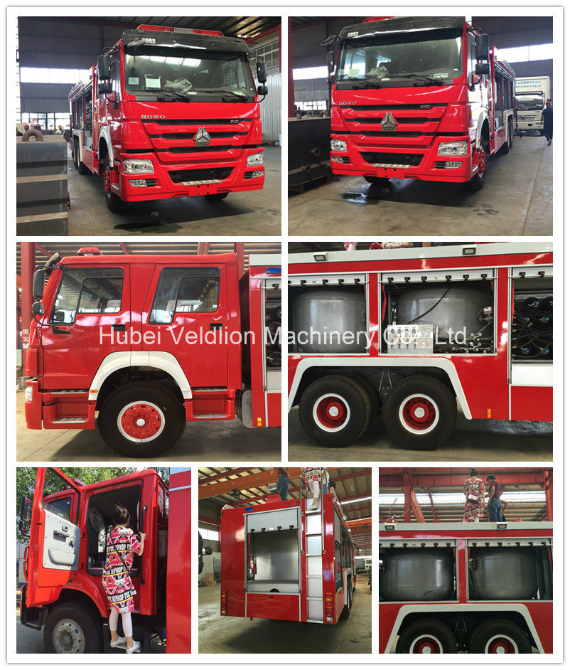 HOWO 4X2 Multi-Function Fire Truck with Lifting Crane