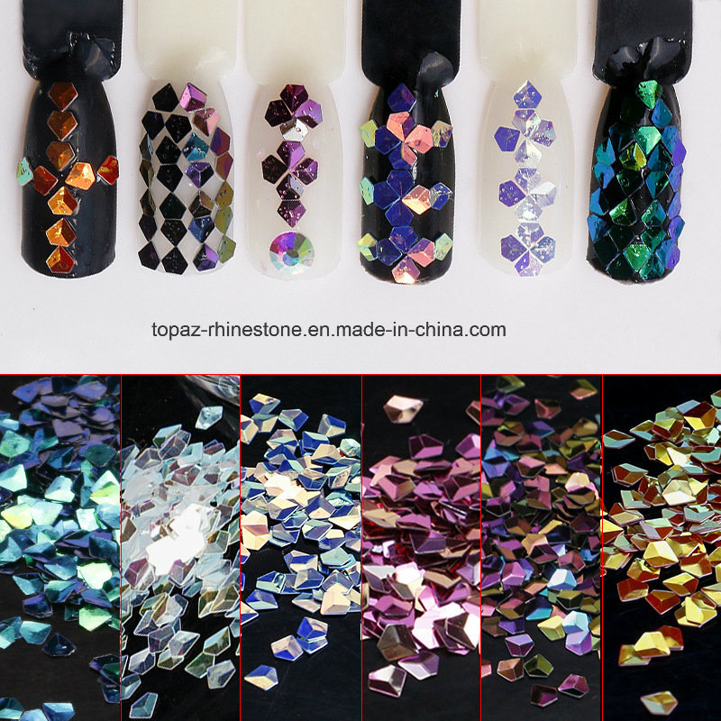 Mixed Nail Glitter Powder Sequins Shinning Colorful Nail Flakes 3D DIY Charm Glitter for Nail Art Decorations (NR-07)