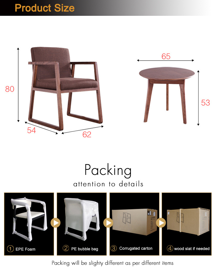 Modern Home Furniture Dining Room Set Wood Chair for Restaurant