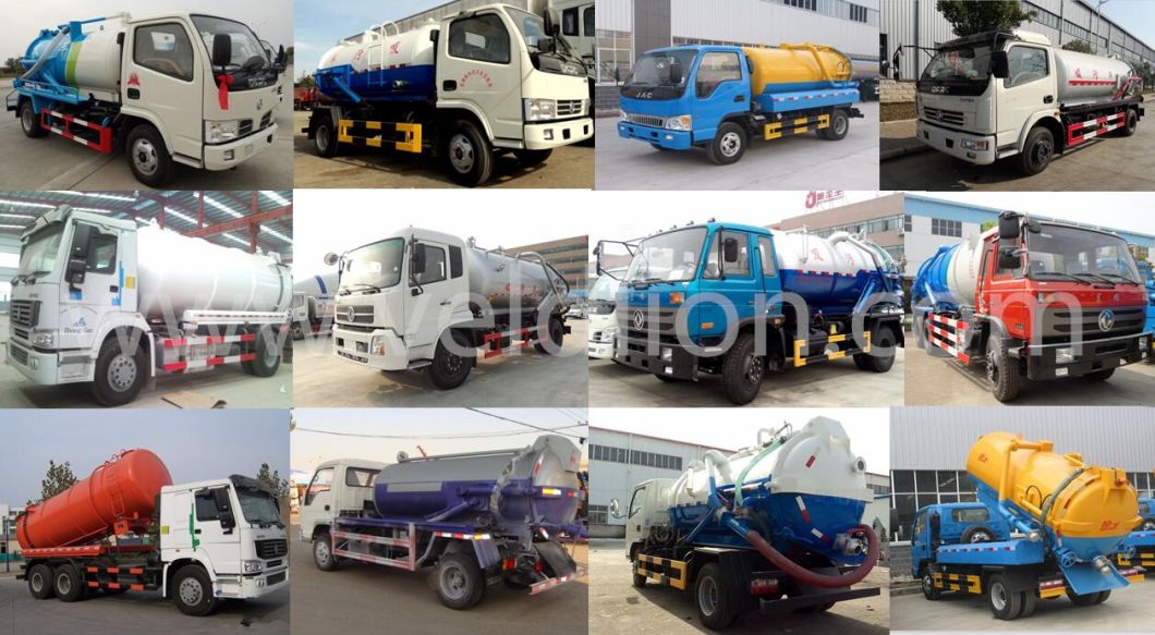 Dongfeng 6X4 Sewage Vacuum Suction & High Pressure Jetting Truck, 10, 000 Liter Sewage Suction Truck