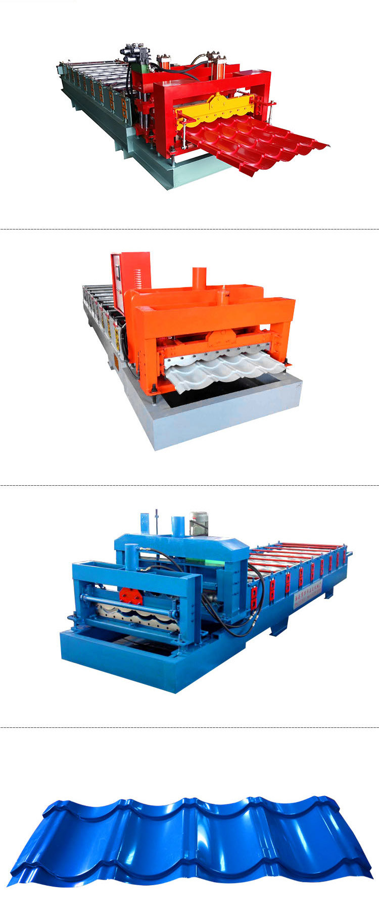 Glazed Tile Roll Forming Machine Customer Drawing