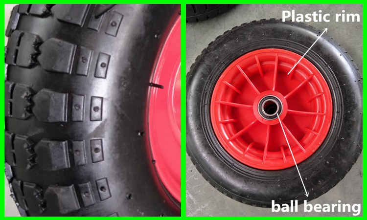 Popular Wheelbarrow Wheel Pneumatic Tire 4.00-8