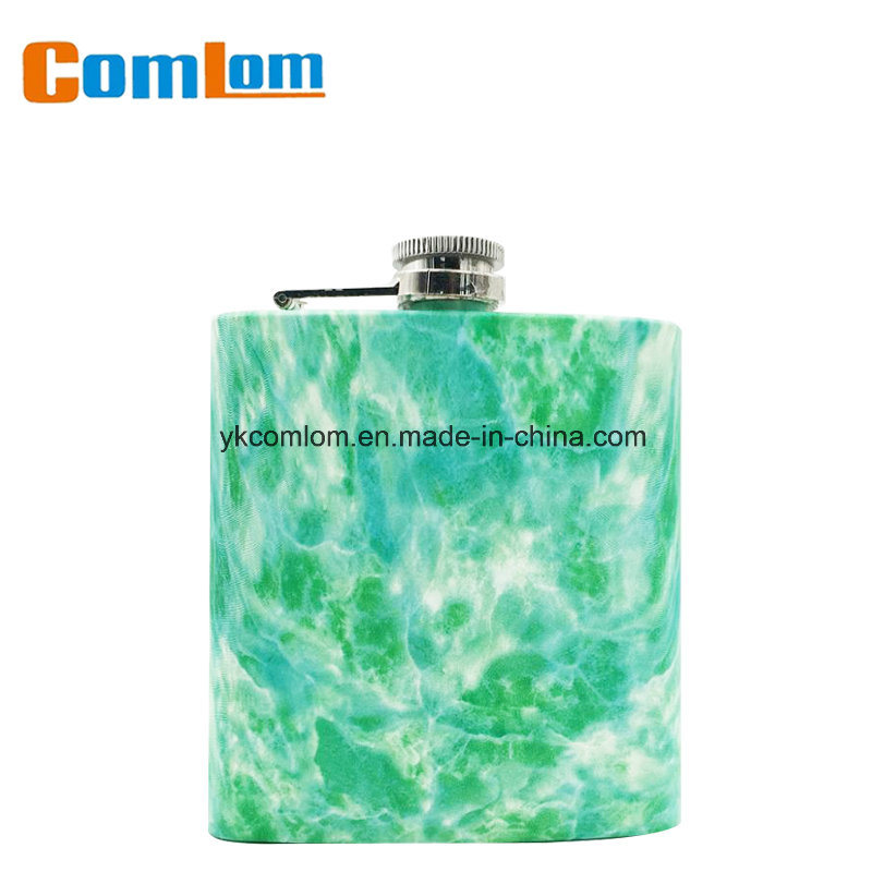 CL1C-HE-1A Comlom Stainless Steel Texture Retro Fashionable Whisky Hip Flask