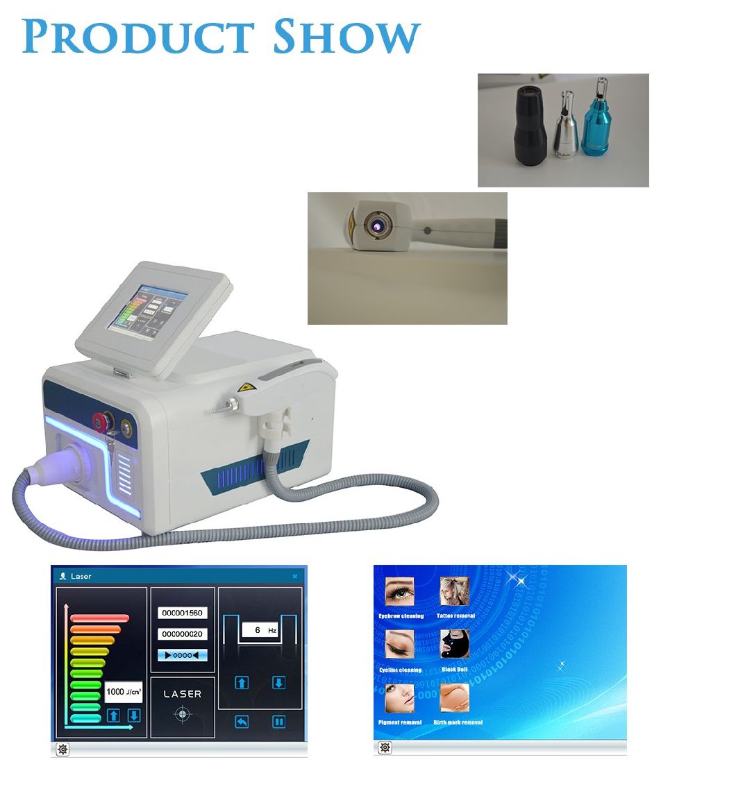 New Designed Portable Q-Switched ND YAG Tattoo Removal Laser Machine