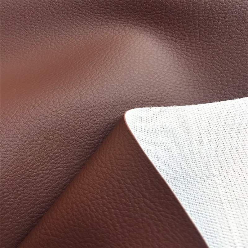 Kintted Backing PU Leather for Furniture Sleeper Sofa Hw-267