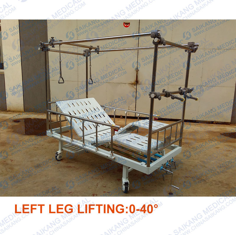 G04-1 Professional Service Comfortable Stainless Steel Manual Orthopedic Traction Bed