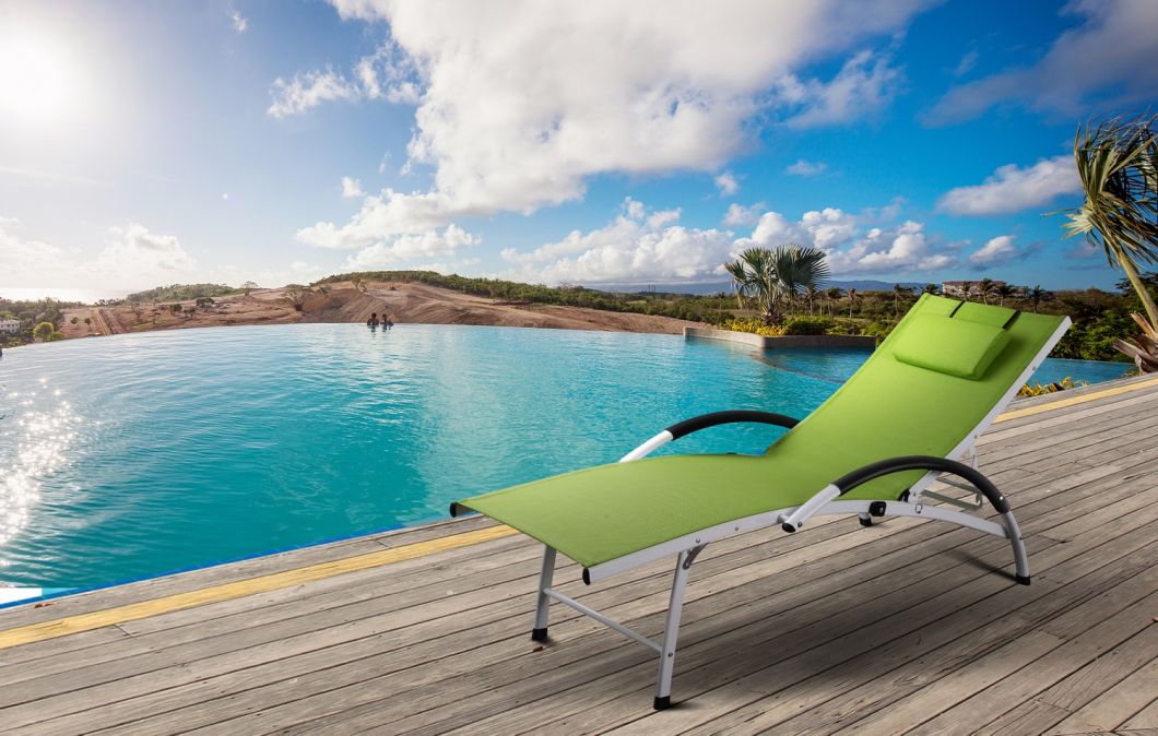 Beach Chair Patio Chaise Lounge Outdoor Chaise Lounge Garden Lounge