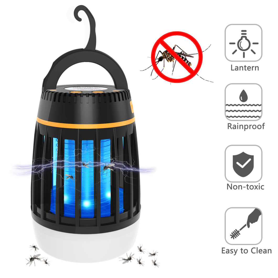 3 in 1 Electric Bug Zapper Insect Mosquito Killer Lamp with Power Bank