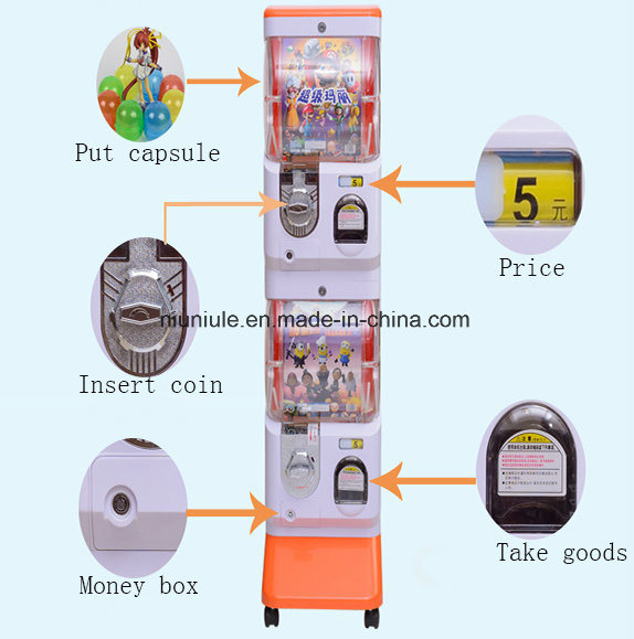 Two Layer Toy Capsule Vending Machine Children Vending Machine