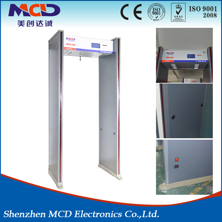 6 Zones Security Check Door Walk Through Metal Detector Mcd-600