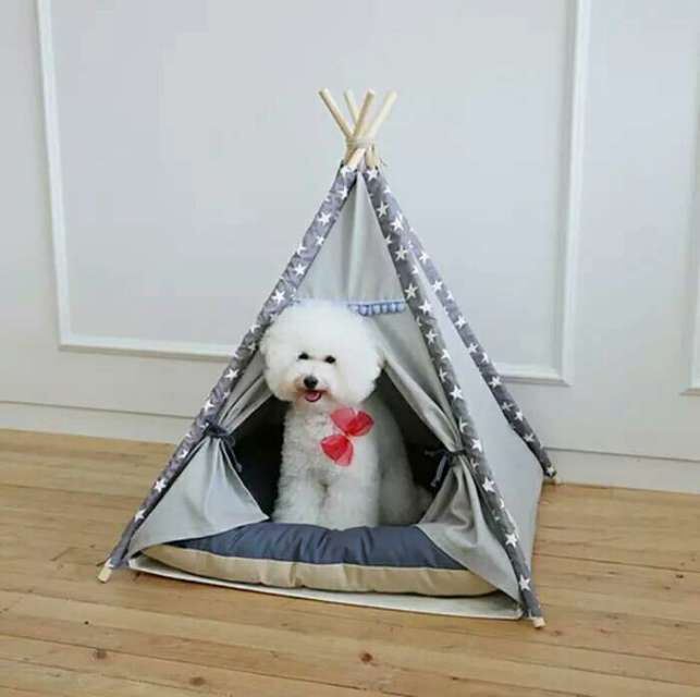 Indian Wooden Pet Cotton Tent