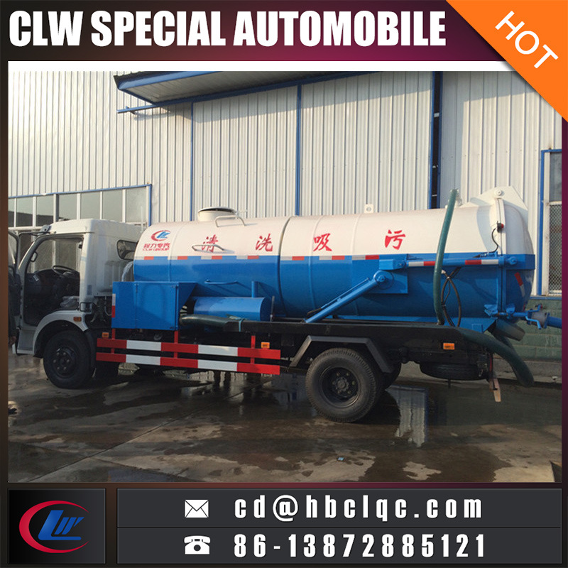 Factory 6000L Pipeline Dredge Tank Truck High-Pressure Sewer Flushing Vehicle