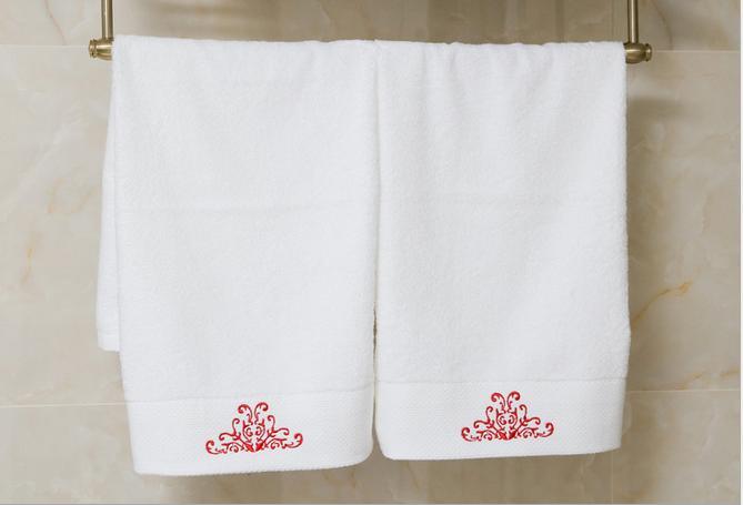 100% Cotton Hotel Face Hand Towels Plain Dyed