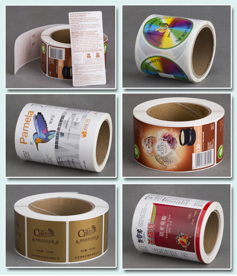 Hot Sale Custom Products Packaging Adhesive Paper Printing Labels&/ Adhesive Vinyl Printing Labels