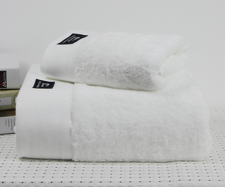 100% Cotton SPA White Plain Bath Towel