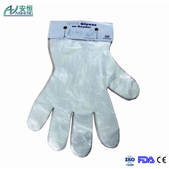 High Quality Clear Disposable Hand Gloves/PE Gloves/Polyethylene Glove