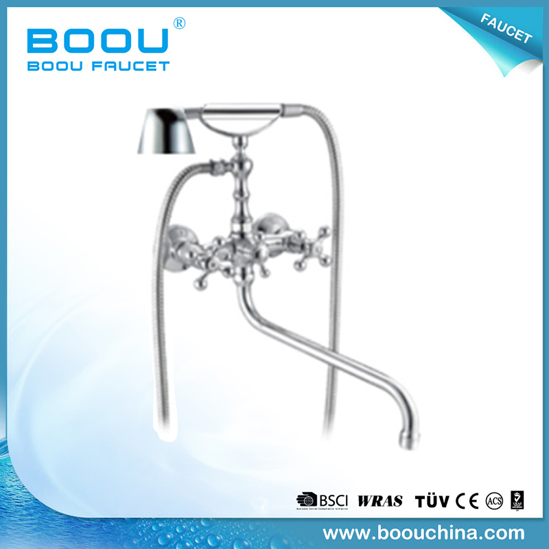 Boou Traditional Design Enjoyable Double Handle Waterind Shower Faucets