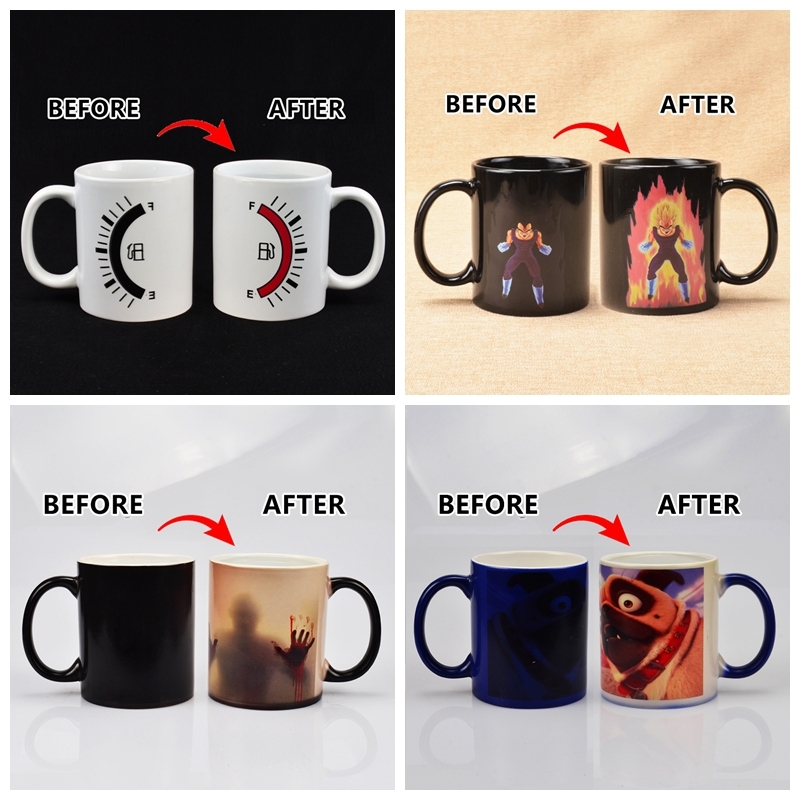 11oz Hot Color Change Ceramic Mugs with Magic Sublimation