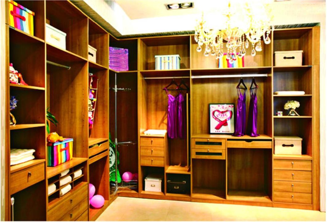 Luxury Cabinet Bedroom Furniture Walk in Closet Wooden Wardrobe