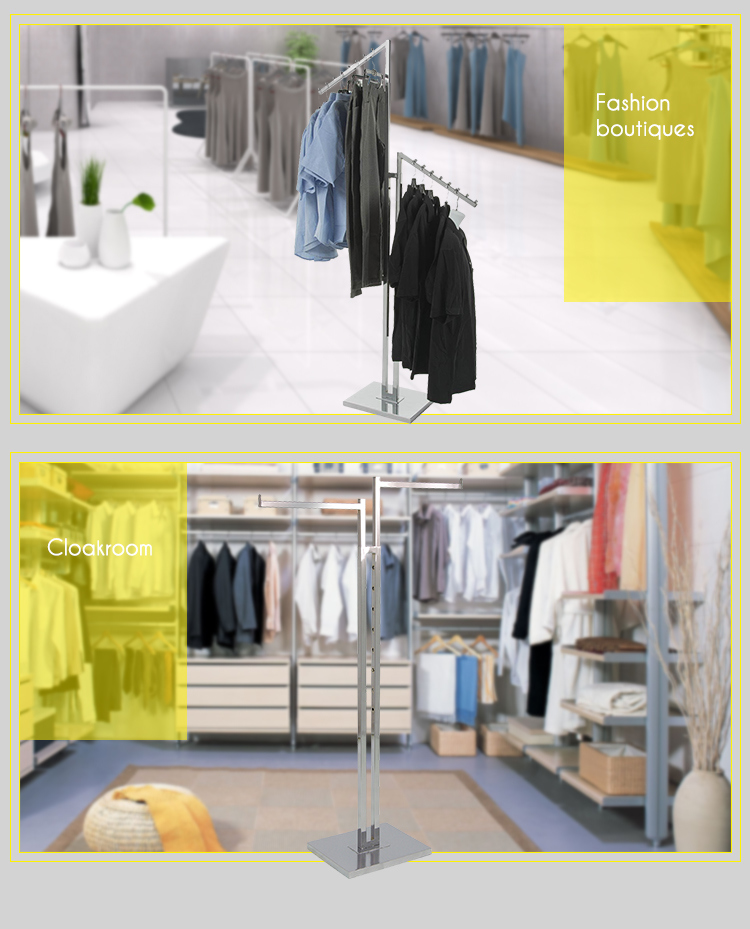 Clothes Store Display Rack Garment Rail