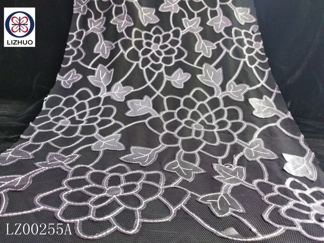 Fashion Design Laser Cutting Embroidery Lace for Outerwear