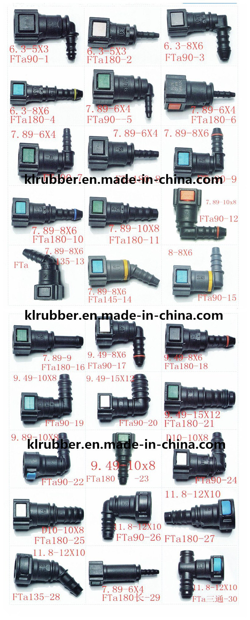 Latest Models SAE12.61 Auto Fuel Line Connector for Voss Cars