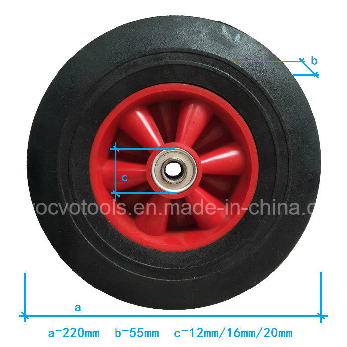 Hot Selling High Quality 10 Inches Solid Rubber Powder Wheels