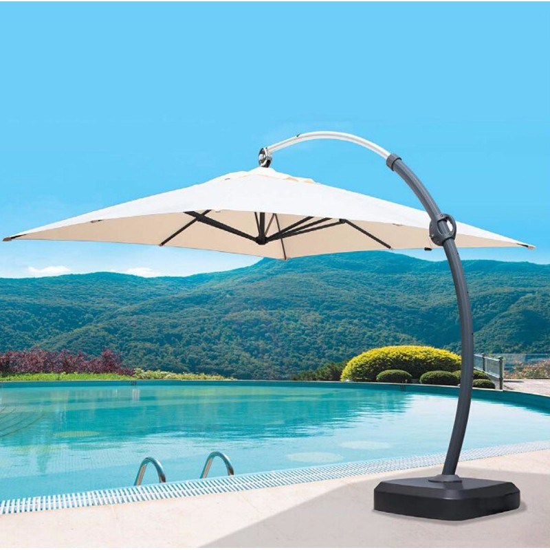 Outdoor Beach Polyester Parasol Aluminium Patio Umbrella