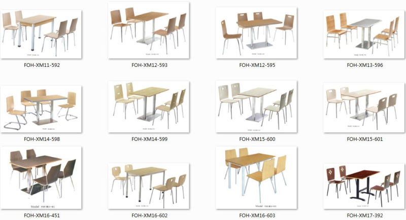 Restaurant Furniture Wooden Bar Table Chair (FOH-RC05)