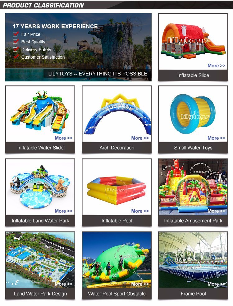Hot Ground Giant Inflatable Water Amusement Park Inflatable Water Park Games for Kids and Adults
