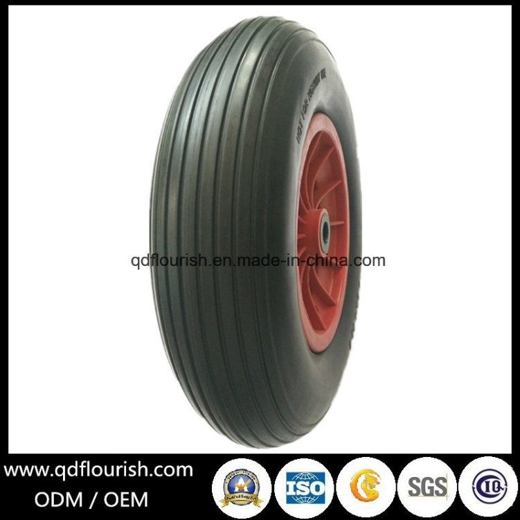 4.00-8 Solid Rubber Tyre PU Foam Wheel for Hand Truck