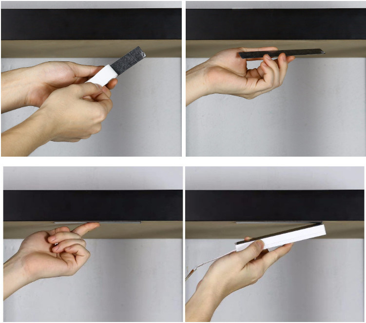 PIR Motion Sensor LED Strip 60LEDs Aaabattery Flexible Tape Cabinet Bed Stair