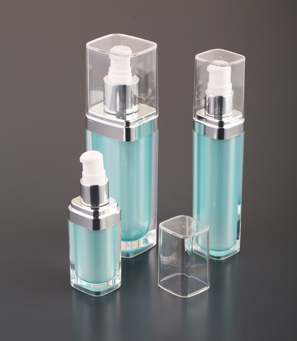 30ml, 60ml Square Series Cosmetic Acrylic Lotion Bottle