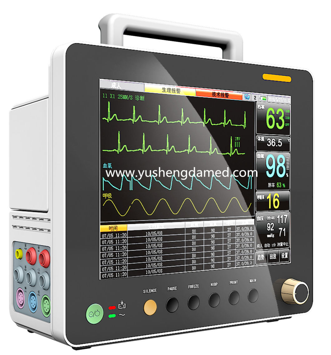 Medical Equipment ECG 12.1 Inch Multi-Parameter Patient Monitor