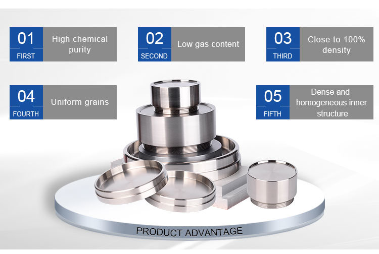 99.95% Pure Tungsten (W) Sputtering Target for Magnetron Coating