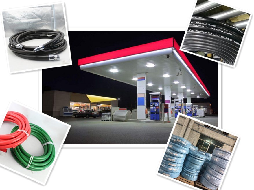 Rubber Diesel Hose with Hose Couplings for Fuel Dispenser