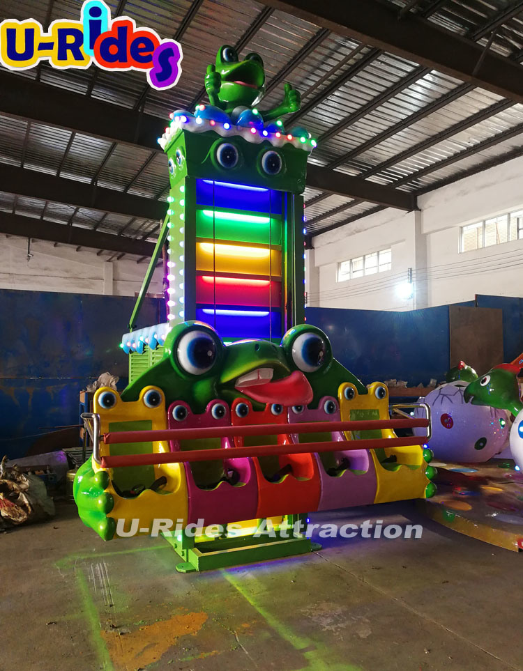 Kids frog jumping rides children jumping games for park