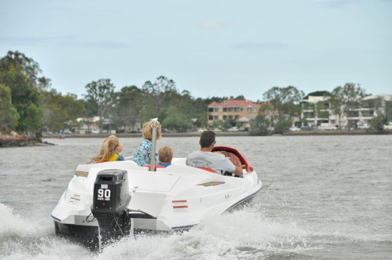 15FT Outboard and Fiberglass High 4 Seats Super Sport Boat