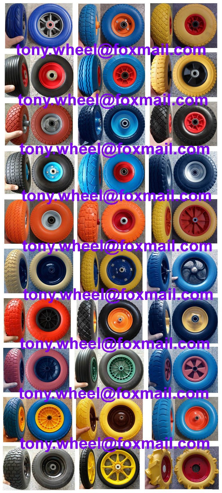 Rubber Flat Free PU Foam Wheel