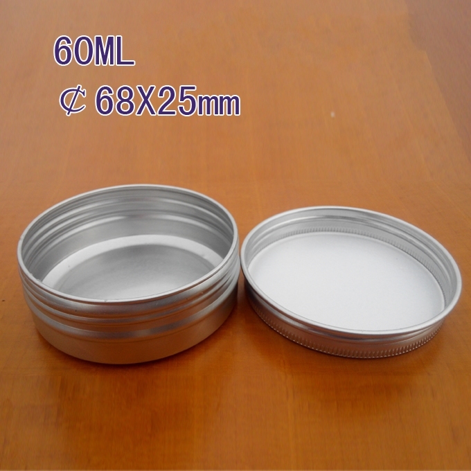 60ml Round Aluminum Box with Screw Lid