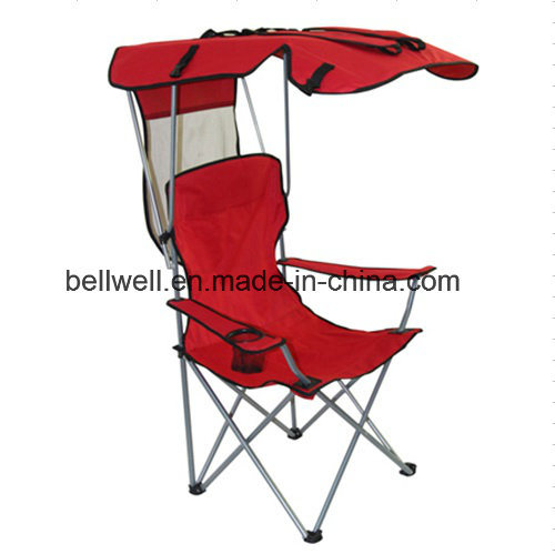 Adjustable Outdoor Folding Leisure Camping Fishing Beach Chair with Sun Canopy Fishing Chair