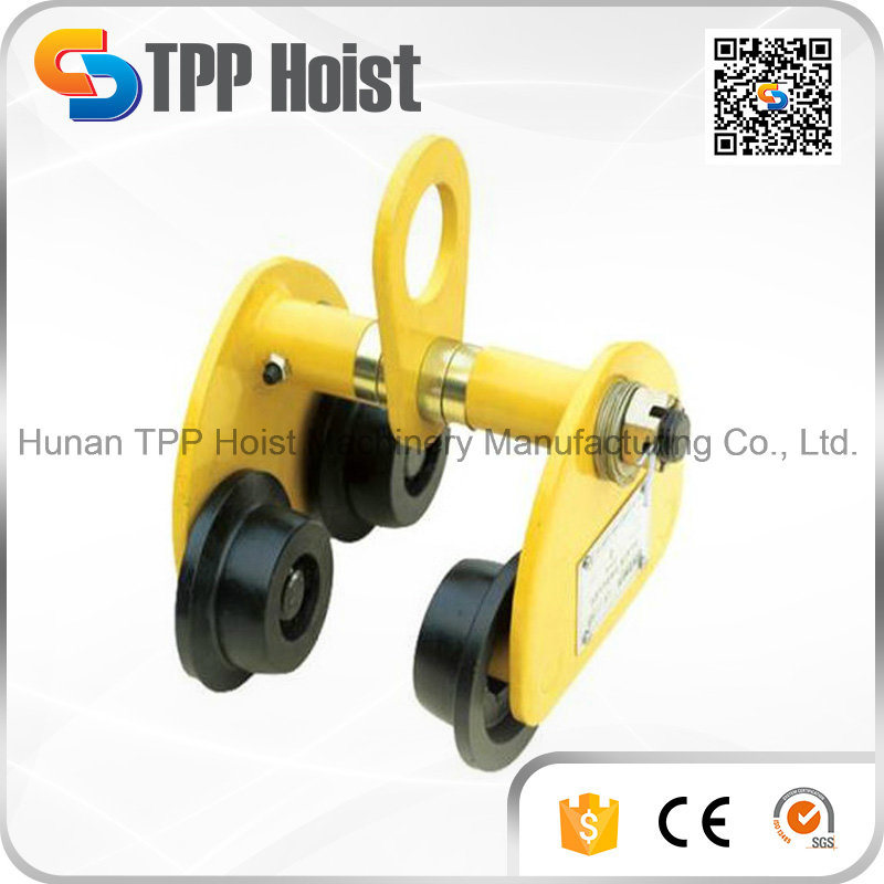 China Manufacturers 1 Ton Beam Lifting Trolley Manual Plain Trolley Hand Trolley