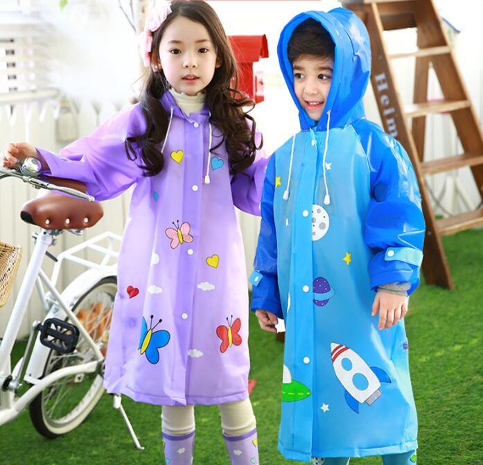 New Fashion Unisex Children Waterproof Kids Boys Girls Jumpsuit Raincoat Hooded Rain Coat Waterproof Hiking Rainwear for Kid 2018