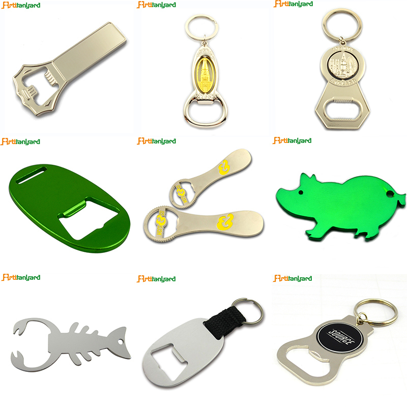 Customer Design Bottle Opener with Keychain