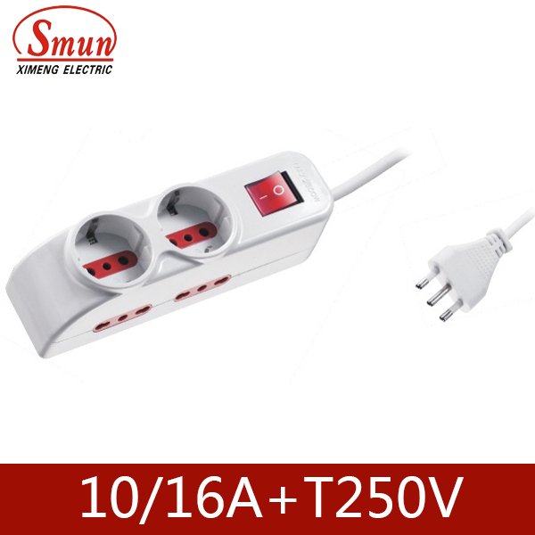 4 Gang Extension Socket Italy Power Socket and Socket