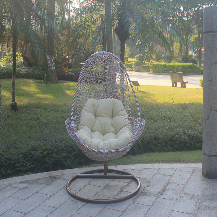 Wicker Rattan Swing Chair with Stand