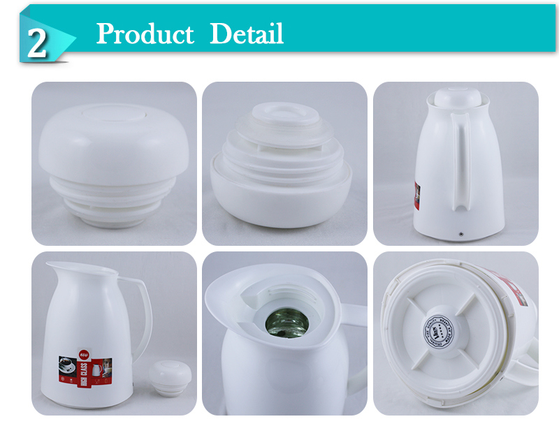 Plastic Body Thermos Vacuum Jug with Glass Liner (JGHW)